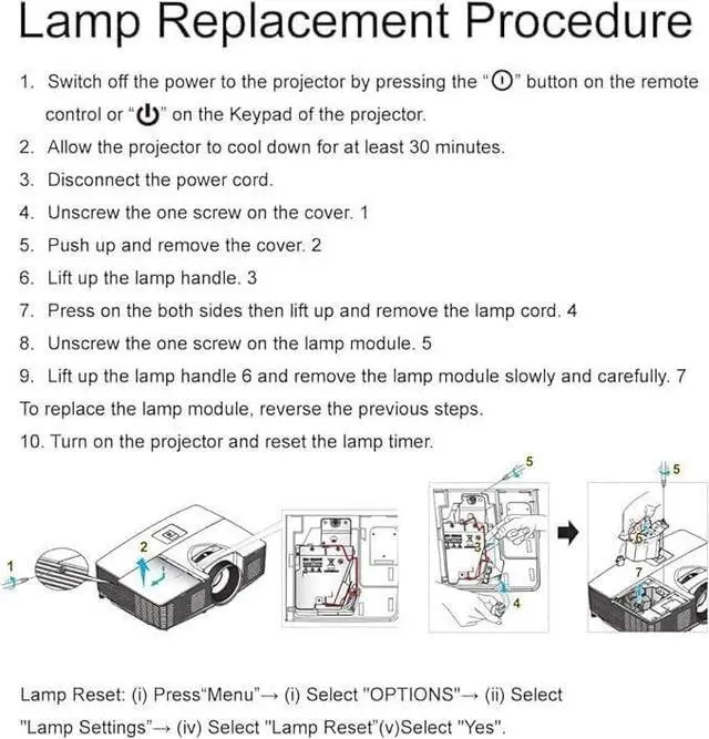 Alt view image 5 of 5 - CHNPOFNT RLC-108 P-VIP240/0.8 E20.9n Replacement Projector Lamp Bulb with Housing for PA503S /PA502XE /PA503X /PG603X /PS501X /PS600X /PA500S /PA502SE /PA503SP /PA503XP /VS16905