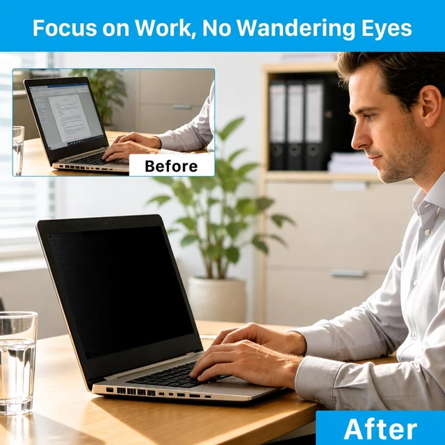 Alt view image 4 of 5 - STARY 360 Laptop privacy screen protector 14 inch 16:10 Ratio (1920x1200)