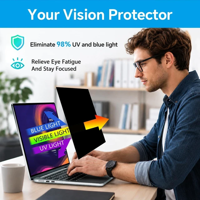 Alt view image 5 of 5 - STARY 360 Laptop privacy screen protector 14 inch 16:10 Ratio (1920x1200)