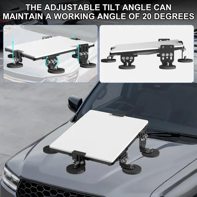 Alt view image 3 of 5 - Starlink Magnetic Roof Mount with 6 Magnets ^^ Heavy Duty 264lbs Suction Power ^^ Adjustable Angle Mount for Starlink Satellite Dish ^^ Universal for Truck, RV, Boat (Starlink Mini)