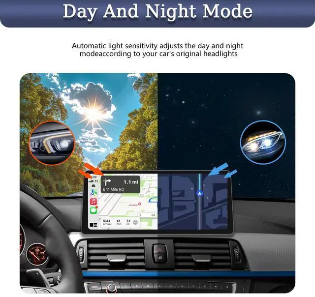 Alt view image 4 of 5 - Ultra Narrow 12.3 Inch for BMW X5 E70 X6 E71 2007-2010 CCC Carplay Android Auto Radio Stereo Upgrade Touch Screen Linux System with Reverse Camera