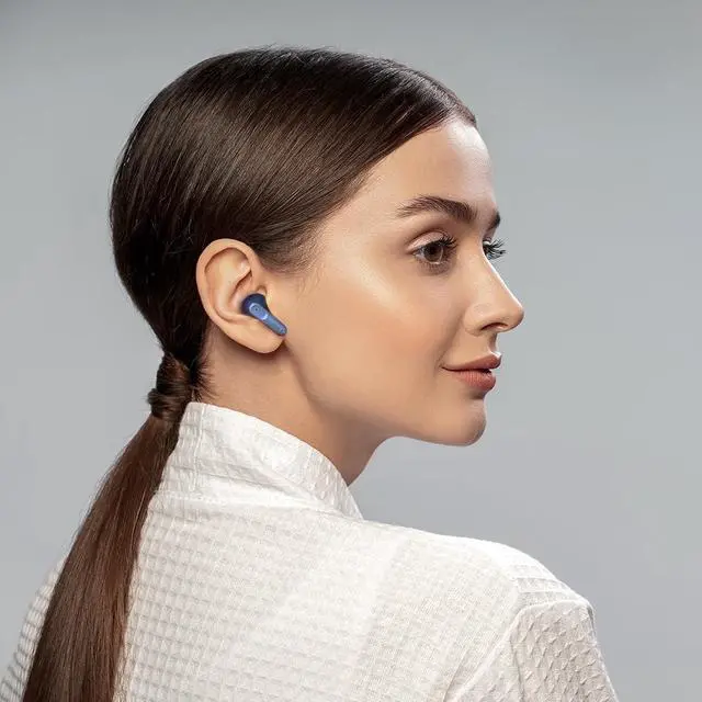 Alt view image 3 of 5 - MIXX StreamBuds Solo 3 True Wireless Earbuds with Mic, Bluetooth 5.1, 18H Playtime, Quick Charge, Touch Controls, Compact Magnetic Charging Case, in-Ear Headphones for iPhone Android Blue
