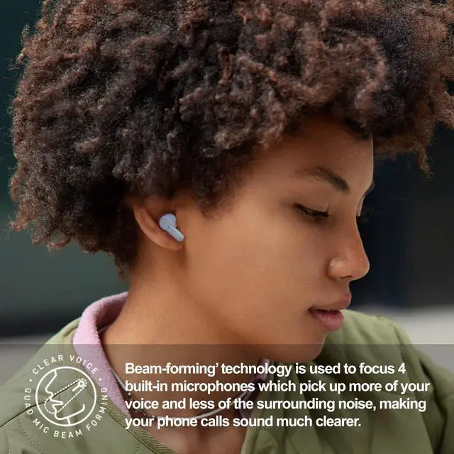 Alt view image 3 of 5 - MIXX StreamBuds Custom 3 True Wireless Earbuds with Charging Case 24hr Playtime, Quick Charge, App Control, Clear Voice Quad Mic, Noise Isolation Bluetooth 5.3, Zinc Alloy Case - Champagne
