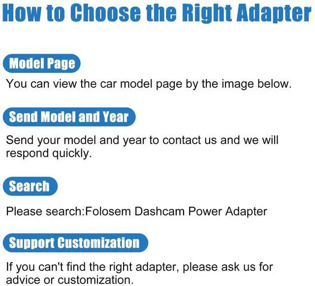 Alt view image 2 of 5 - folosem GPS Dash Cam Power Adapter (16-pin Type A) for Select Ford F150/F250/F350 Explorer Bronco and More Connects to Rearview Mirror