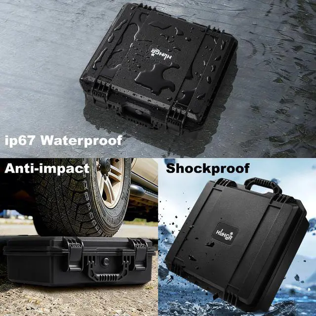 Alt view image 5 of 5 - HLHGR Starlink Mini Case,IP67 Waterproof Hard Carrying Case for Starlink Mini Accessories Supports In-Case Use Portable Storage Bag Ideal for Outdoor Travel and Camping