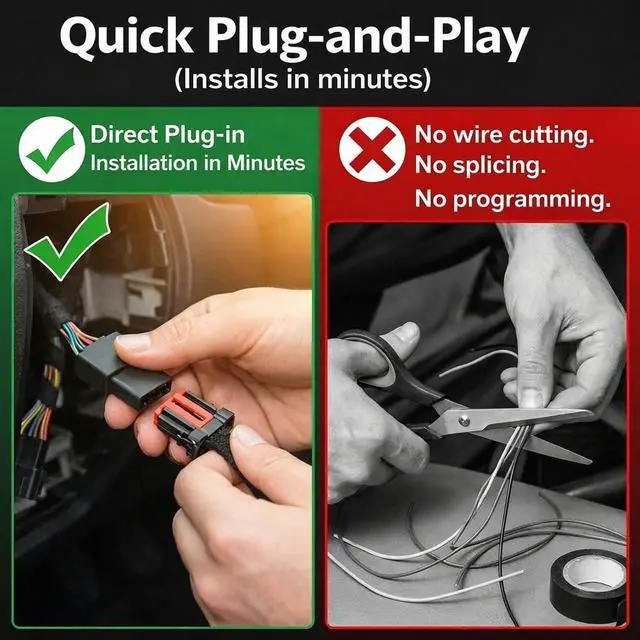 Alt view image 3 of 5 - Auto Start Stop Eliminator for Ford F150 2015-2020, Intelligent Auto Stop Start Memory Cable with Advanced Circuit Chip, Plug and Play Automatic Run Device for Smooth Driving, Black
