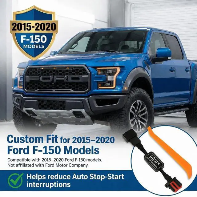 Alt view image 5 of 5 - Auto Start Stop Eliminator for Ford F150 2015-2020, Intelligent Auto Stop Start Memory Cable with Advanced Circuit Chip, Plug and Play Automatic Run Device for Smooth Driving, Black