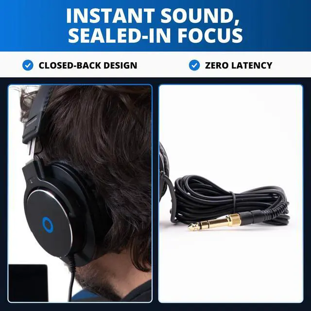 Alt view image 4 of 5 - Drumeo H800D Headphones