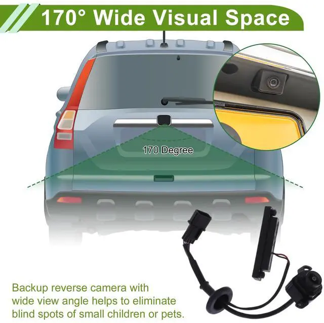 Alt view image 3 of 5 - Partuto Car Park Assist Camera Rear View Backup Reverse Camera for Hyundai I10 2020-2022 No.99240K7000 1 Pc