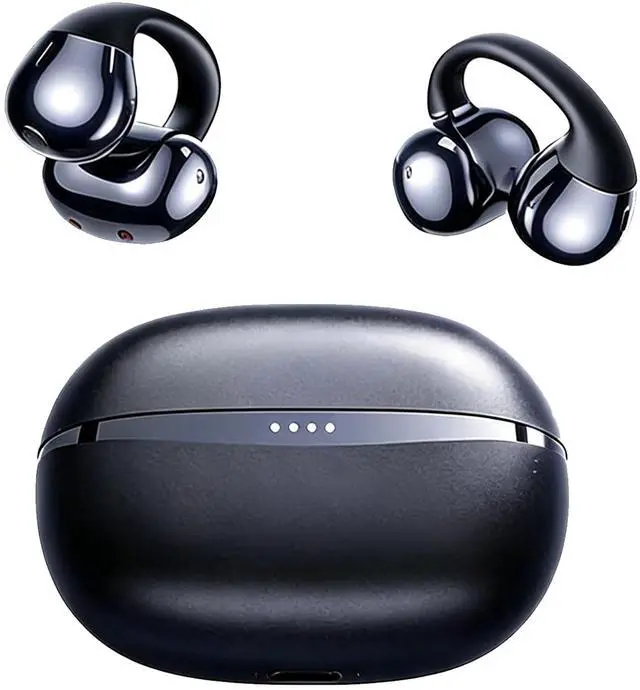 Main image of Kncfoeb AI True Open Ear Earbuds Wireless Bluetooth Open Ear Headphones, Lightweight Clip on Earbuds 45H Playtime ENC Clip on Headphones, Over Ear Buds with Waterproof Fit Sport, Running, Worko