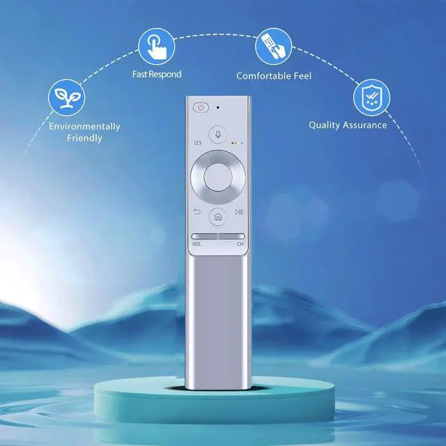 Alt view image 4 of 5 - PZL New BN59-01272A Replacement Voice Remote Control fit for Samsung TV BN59-01270A BN59-01274A QN88Q9FAMFXZA QN75Q9FAMFXZA QN65Q9FAMFXZA QN49Q6FAMFXZA QN55Q6FAMFXZA (Aluminum)