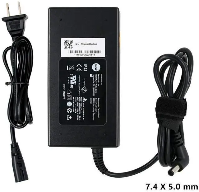 Alt view image 2 of 5 - 80W AC DC Adapter Charger Replacement for Philips Respironics DreamStation Machines 660P 667P 760 760P 767P