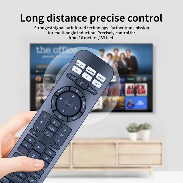 Alt view image 5 of 5 - Replacement Remote Control for Bose RC-PWS III IR Cinemate I IIGS 1SR Solo5 Solo 10 & 15, Compatible with Solo TV Sound Systems 714543-1020