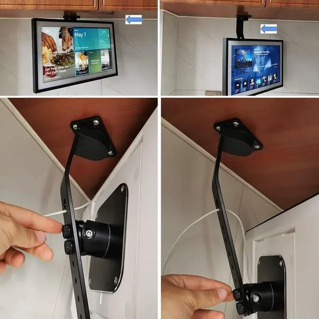 Alt view image 5 of 5 - ATOPKUWAR Under-Cabinet Mount for Ech_ooo Show 15 Black MY026-01