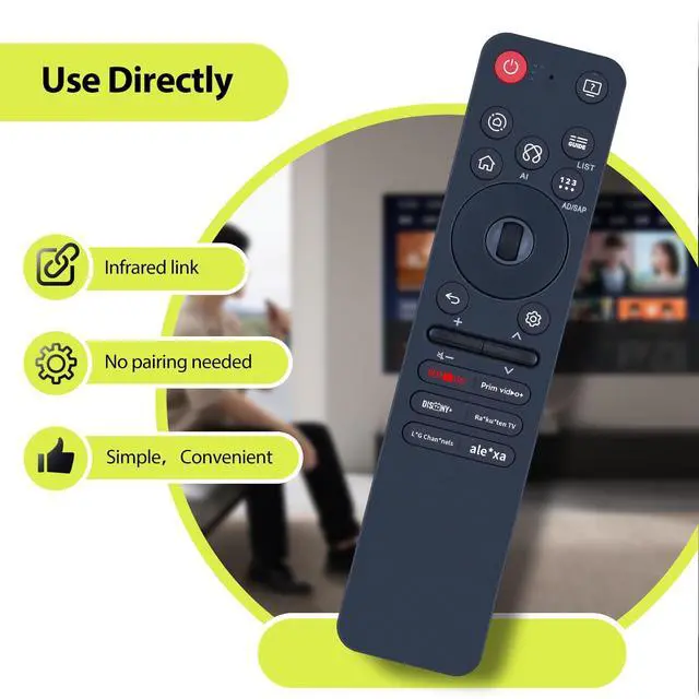 Alt view image 2 of 5 - RYQIF AKB76046603 Replacement Remote Control Intended for MR25GA