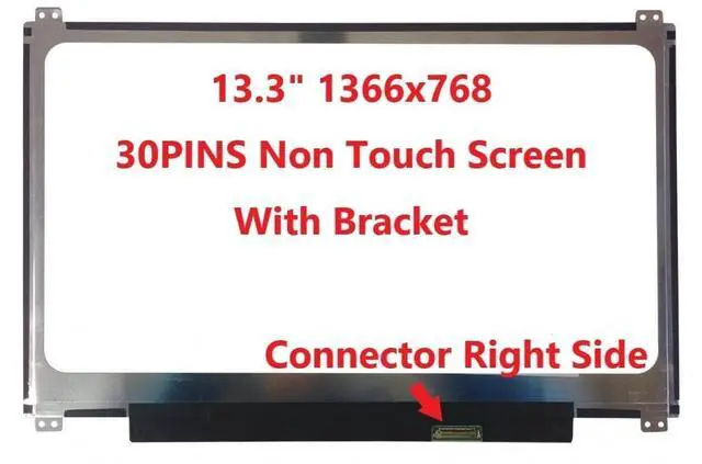 Alt view image 3 of 5 - Fullcom New LCD Replacement Screen (Non Touch) 13.3 Inch CLAA133WB03 HD 1366x768 30 Pin Matte for Lenovo 18201010 for Laptop/Display/Screen/LCD Application