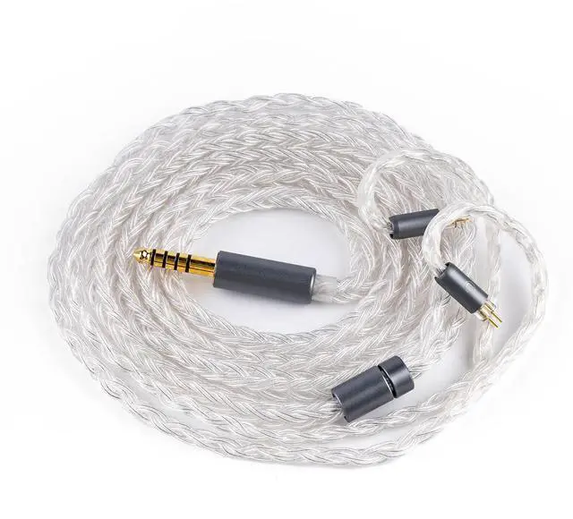Main image of NICEHCK IcyMoon IEM Cable, 16 Core OCC+Silver Plated OFC Upgrade Cord,SPC in Ear Monitor Cables, Balanced Cords with 3.5/4.4mm Plug for Orchestra Lite Cadenza Hype4 Supermix4 (4.4mm with 0.78 2Pin)