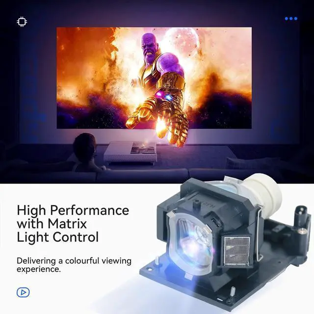 Alt view image 4 of 5 - Pugody DT01511/DT01431/DT01481 Replacement Projector Lamp Bulb for Hitachi CP-WX3030WN X4030WN X2530WN EX300N HCP-K26 240X 380WX EW330N AX2504 AX3505 BX301WN AW2505 CW300WN X251N CX301WN TW3005 X25LWN