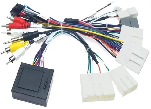 Main image of Fits for Nissan X-Trail X Trail Teana Altima Bluebird Qashqai Murano Sylphy Navara with Backup Camera Car Radio Retrofit Power Wiring Harness Adapter