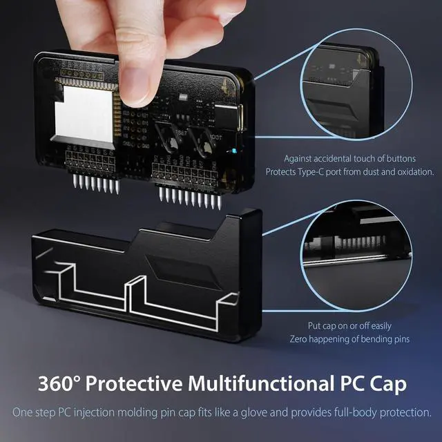 Alt view image 5 of 5 - Wi-Fi Developer Board for Flipper Zero with Protective Case - Translucent Black