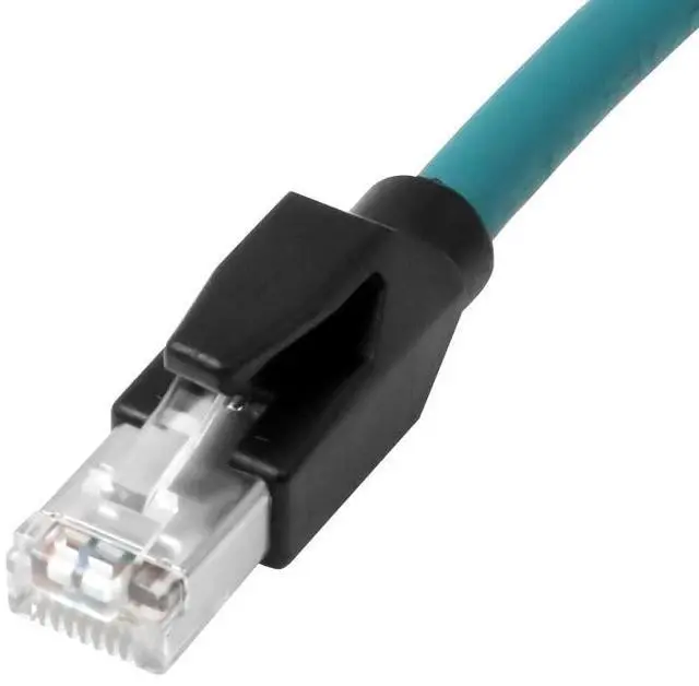 Alt view image 4 of 4 - Alvin's Cables M12 X-Code 8 Pin Female to RJ45 Ethernet Cable Cat6a High-Flex Shielded for Cognex Keyence Basler Industrial Automation Fieldbus Module 16.4ft/5m,Green