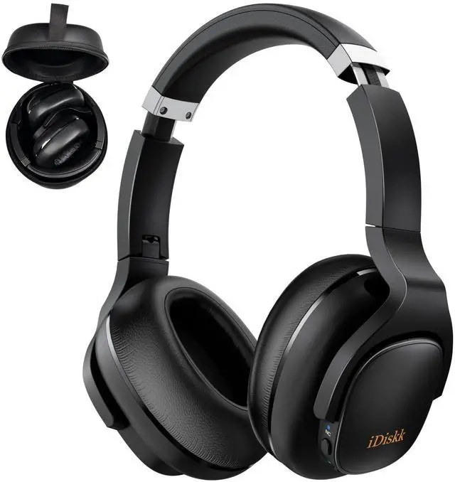 Main image of Hi-Res Audio Hybrid Active Foldable Noise Cancelling Bluetooth Headphone,Headphones Wireless Noise Cancelling Deep Bass,45H PlaytimeWireless HeadPhone for commuting, travel ,gym (foldable with