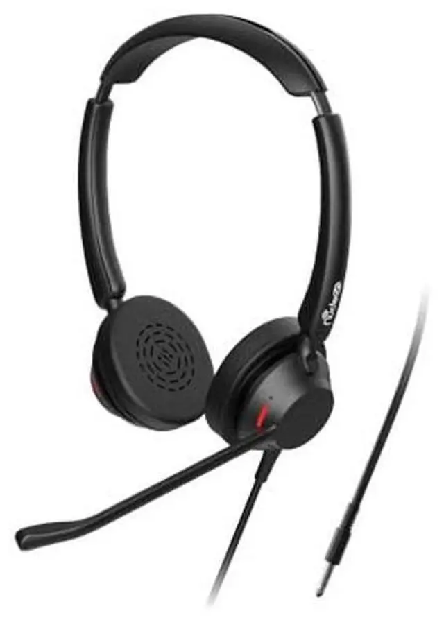 Alt view image 5 of 5 - Nucleon U2521 Agent Stereo USB-A/C Headset w/Built in Training Adapter (1) & Nucleon S2521 Supervisor Stereo 3.5mm Headset (1) Bundle