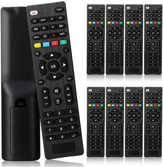 Main image of Saysurey 10 Pack Universal TV Remote Replacement Compatible with All Smart TV LED LCD HDTV 3D Series for Motel Hotel Nursing Home (Regular)