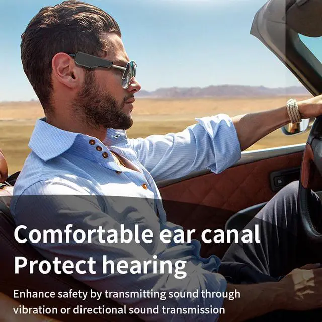Alt view image 4 of 5 - Yoidesu Wireless Open Ear Audio for Your Glasses, 8 Hour Bluetooth Playtime, Universal for Various Glasses, External Glasses Bluetooth Headphones, Noise Reduction