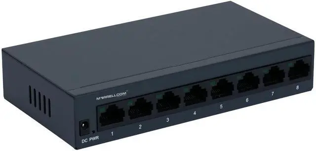 Alt view image 2 of 2 - MORRELLCOM 8 Giga Ethernet Ports Unmanaged Switch