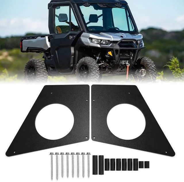 Main image of AUTOVIC for Can Am Defender 2017-2025 Fits 6.5" Speakers Adaptors Roof Mount Mounting Hardware Kit