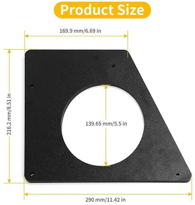 Alt view image 5 of 5 - AUTOVIC for Can Am Defender 2017-2025 Fits 6.5" Speakers Adaptors Roof Mount Mounting Hardware Kit