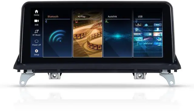 Main image of RicoRich 10.25 inch Ultra Thin Screen Radio for BMW X5 X6 E70 E71 (2007-2010) CCC System Wireless Android Auto & CarPlay MirrorLink Linux System Bluetooth Retains iDrive Controls