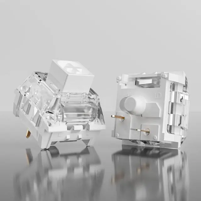 Alt view image 4 of 5 - Kailh Box White Pro Switches for mx Mechanical Keyboard,3-Pin Thick Clicky/Firm Response/Gaming/RGB/Crisp Sound Switches(Box White Pro 108pcs)
