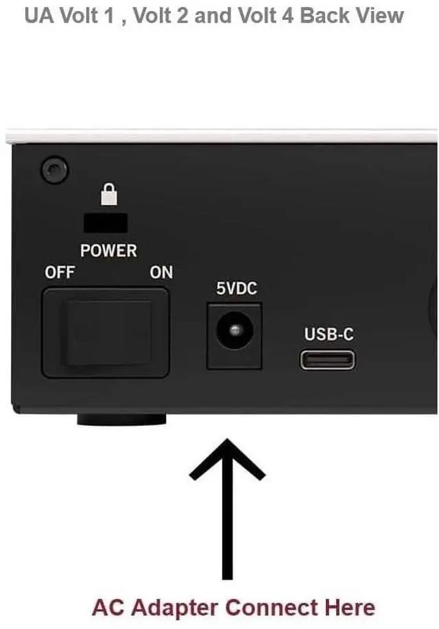 Alt view image 2 of 5 - AC Adapter Compatible with Universal Audio UA Volt 1, Volt 2 and Volt 4 and Volt 176 and Volt 276 Audio Interface