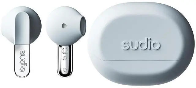 Alt view image 2 of 5 - Sudio N3 True Wireless Bluetooth On-Ear Earbuds High-Definition Sound, 30-Hour Playtime, Clear Calls, Sweat & Splash Resistant, Eco-Friendly Recycled Plastics (Blue)