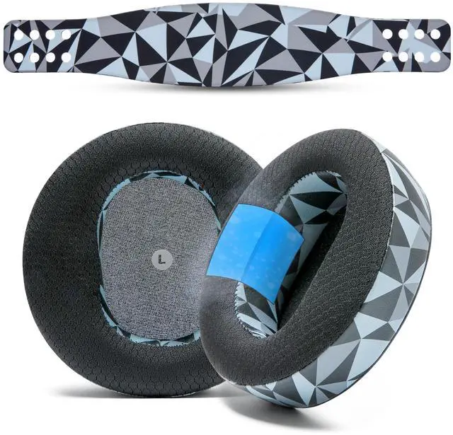 Main image of WC Mod Kit for Maxwell Gen 1 - Cooling Gel Earpads + Silicone Headband Compatible with Audeze Maxwell for Xbox & PS5 Gen 1 by Wicked Cushions ^^ Enhanced Comfort & Cooling ^^ Geo Grey
