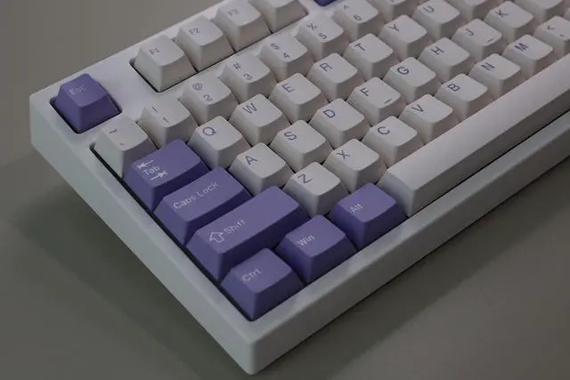 Alt view image 4 of 5 - NJ80-AP Wireless Mechanical Keyboard with Knob Bluetooth 5.0/2.4G/Wired Connection 75% Hot Swappable Custom RGB Programmable Gaming Keyboard with PBT Keycap for Win Mac