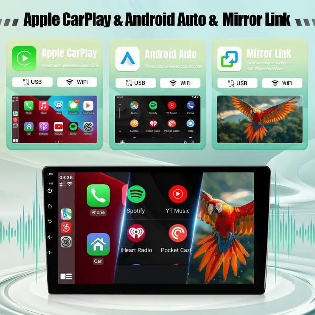 Alt view image 3 of 5 - Leadfan 8 Core Radio for GMC Yukon Chevrolet Chevy Silverado 2007-2013 Tahoe Sierra with Wireless Carplay Android Auto, 10.1" Touch Screen GPS Navigation Bluetooth Rear Camera FM Mirrorlink SWC