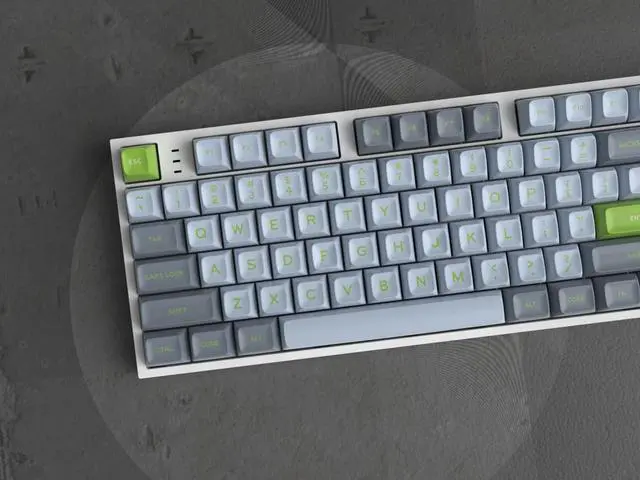 Alt view image 2 of 5 - 172 Keys PBT Keycaps, SA Profile Custom Keycaps, Double Shot Retro Green Key caps Set for MX Switches Mechanical Keyboard(Lime)