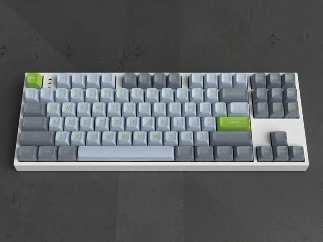 Alt view image 5 of 5 - 172 Keys PBT Keycaps, SA Profile Custom Keycaps, Double Shot Retro Green Key caps Set for MX Switches Mechanical Keyboard(Lime)