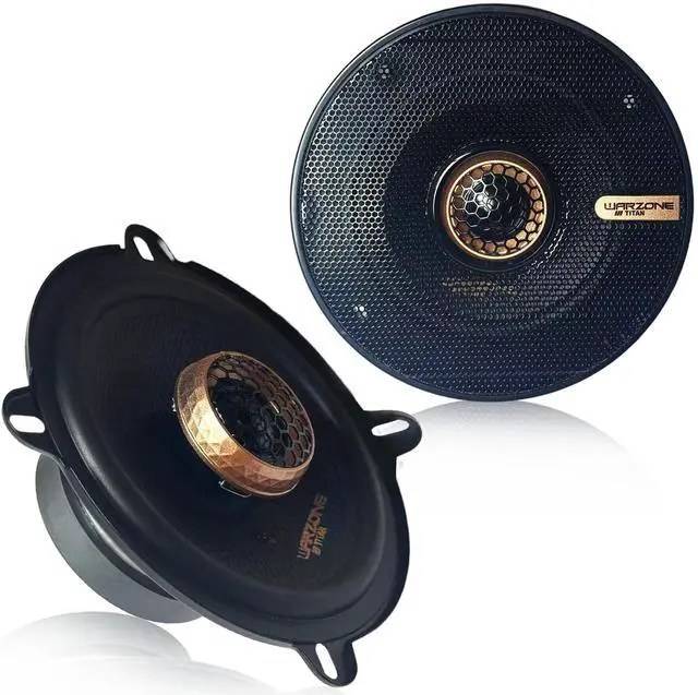 Main image of Warzone 2X WZ52PTi 5-Inch Super Coaxial Speaker Pair, 4 Ohm, 380W Max, 100W RMS, 90dB Sensitivity, Ferrite Woofer & PEI Dome Tweeter for Pro Car Audio