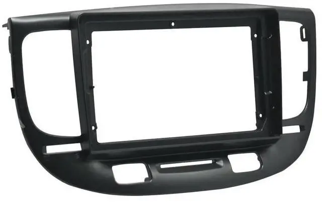Alt view image 5 of 5 - Fits for Kia Rio 2 2005-2011 Car Radio Stereo Fascia Panel Frame Double DIN 9 inch Dash Installation Mounting Kit Black