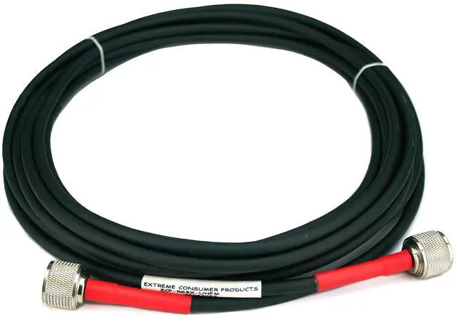 Alt view image 2 of 5 - Extreme Consumer Products ECP Cable Experts RG-8X Coax Cable - 1.5 FT PL259 M/M Connectors - Heavy Duty Indoor/Outdoor Weatherproof Jumper Cables - CB, Ham Radio, Short Wave Radio - HF, VHF, UHF