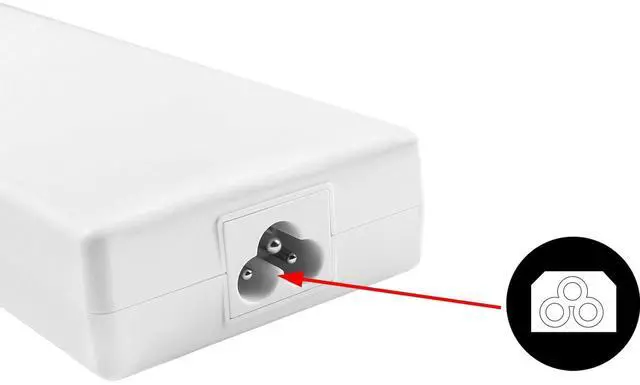 Alt view image 4 of 4 - XTQ ac adaper White 20v 9A 180W AD10760LF Compatible with lg Ultrafine 32U720A Ultrafine 32U720A-B Ultrafine 32U720A-B.AEK led + Black Power Cable