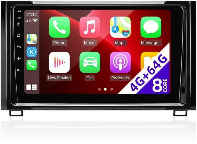 Main image of CGOGC for Toyota Tundra 2014-2021 Radio Upgrade Compatible with Wireless Carplay Android Auto 8 core 4+64GB Head Unit Touch Screen Car Stereo Bluetooth GPS Navigation FM AM WIFI Rear Camera Med