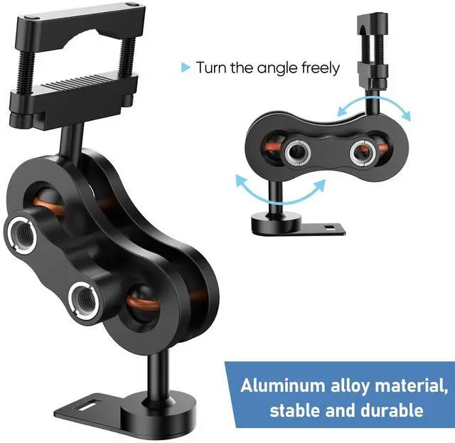 Alt view image 3 of 5 - xsaaczm Radar Detector Mount Rearview Mirror Bracket,Car Truck Mirror Radar Mount Bracket,Aluminum Rearview Mirror Rod Mount (for Cobra Radar Detector)