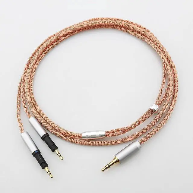 Alt view image 2 of 5 - Tirstrup 16 Core 7N OCC Sliver Plated Upgraded Replacement Cable for ATH-R70X R70X R70XA (3.5mmR70X16C)