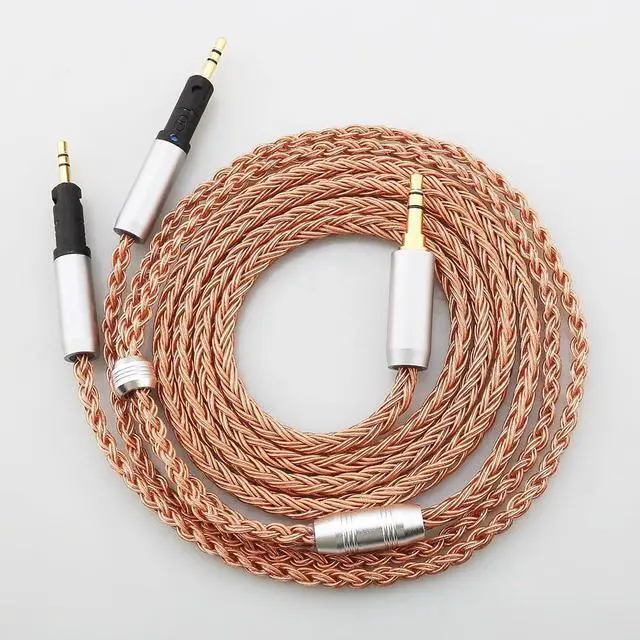 Alt view image 5 of 5 - Tirstrup 16 Core 7N OCC Sliver Plated Upgraded Replacement Cable for ATH-R70X R70X R70XA (3.5mmR70X16C)