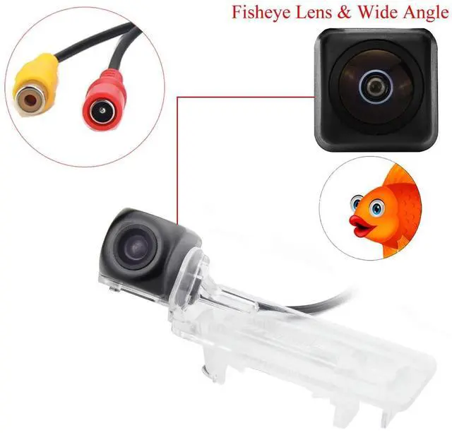 Alt view image 2 of 5 - aSATAH Fisheye Lens Car Rear View Camera for Mercedes Benz Smart City-Coupe/Smart Fortwo/Smart ED/Smart ForJeremy &Vehicle Camera Waterproof and Shockproof Reversing Backup Camera (Fisheye Lens)